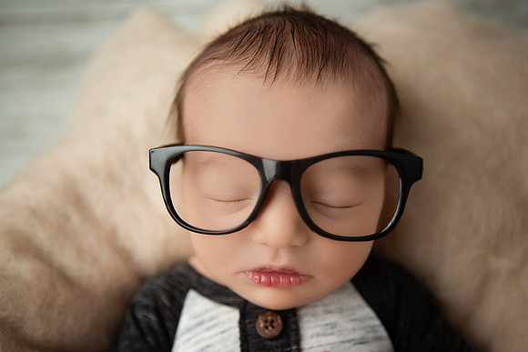 Newborn- Boy- Glasses- Purcellville